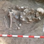 The newly discovered grave from 4,500-4,300 BC which has been found in the Chalcolithic necropolis in Bulgaria’s Kamenovo. Photo: archaeologist Dilen Dilov