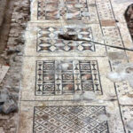 The archaeological team uncovers massive Roman mosaic in southern Turkey