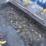 Roman road remains uncovered in Northumberland