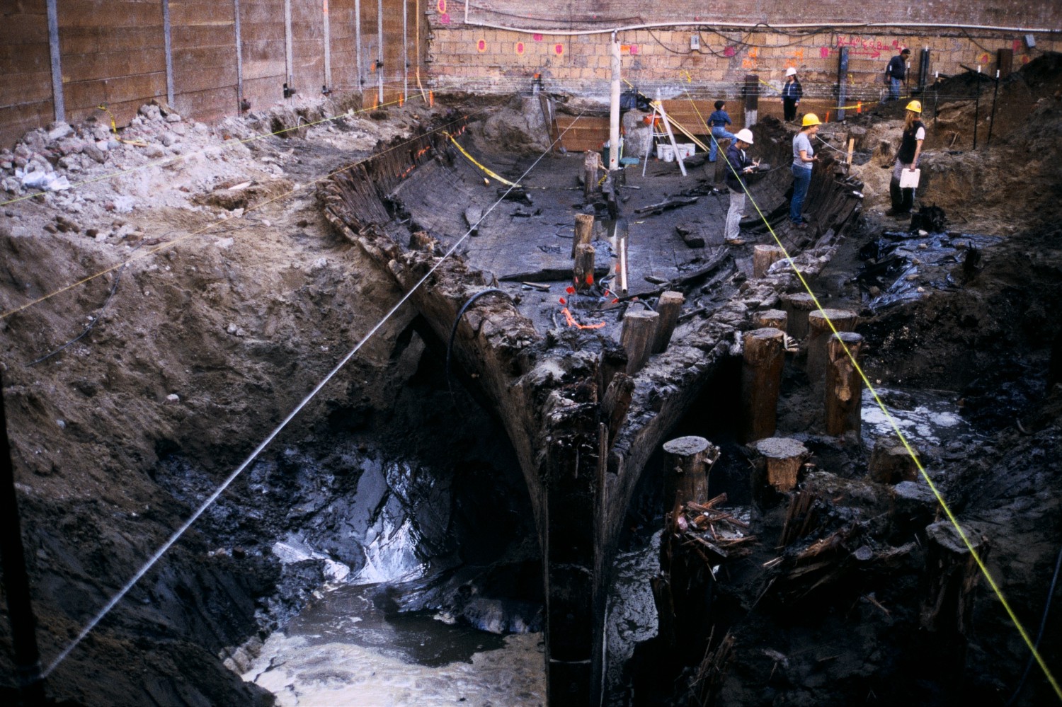 San Francisco was built on the site of sunken ships abandoned during the Gold Rush.