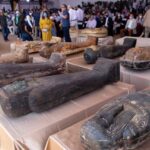 Egypt reveals 59 ancient coffins found near Saqqara pyramids